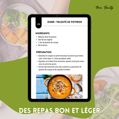 E-book - 21 Jours De Recettes - Petit déjeuner + Déjeuner + Diner ! (et des conseils, astuces, + BONUS)